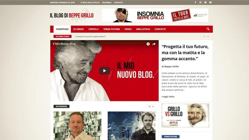 Da Blog a Blog, Grillo abbandona la Casaleggio